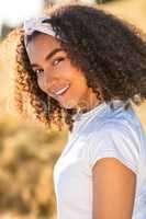 Beautiful Mixed Race African American Girl Teenager