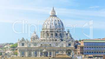 Vatican and Basilica of Saint Peter seen from Castel Sant'Angelo