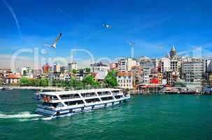 Cityscape with Galata Tower