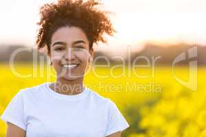 Beautiful Mixed Race African American Girl Teenager Perfect Teet
