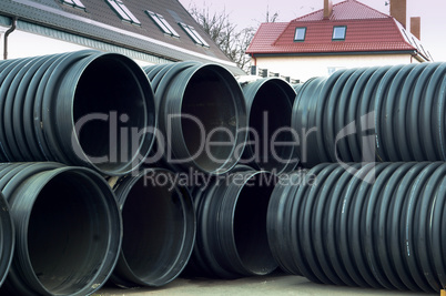 pipe, plastic, large, diameter, huge