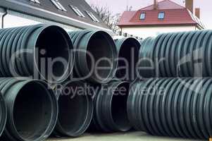 pipe, plastic, large, diameter, huge
