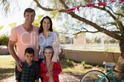 Family enjoying together in the park