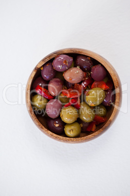 Directly above shot of olives