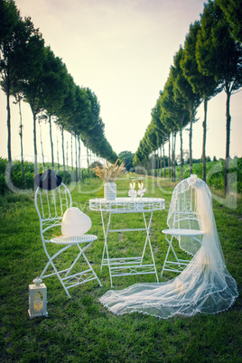 nice wedding decoration for outdoors
