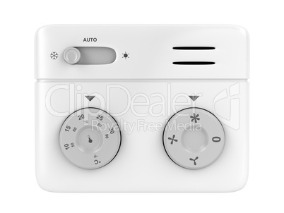 Thermostat isolated on white