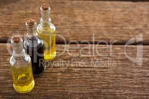 Olive oil and balsamic vinegar in bottle