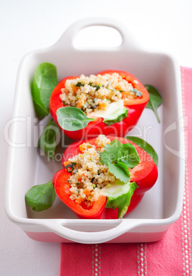 Stuffed red peppers