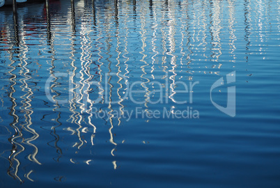 Reflections in a marina