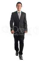 Asian business man walking