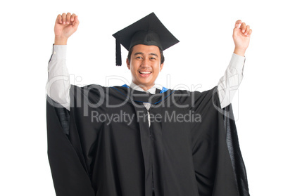 University student graduating