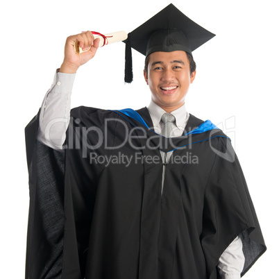 University student in graduation day