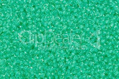 Medium spring green seed beads.