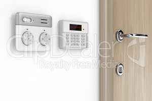 Thermostat and alarm controls