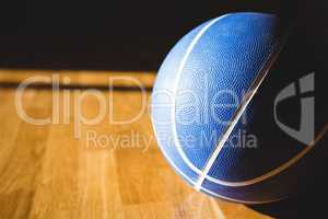 Close up of blue basketball