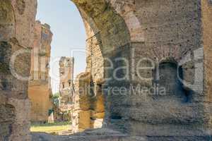 Baths of Caracalla, ancient ruins of roman public thermae