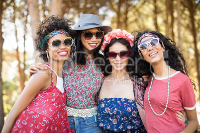 Portrait of happy female friends together