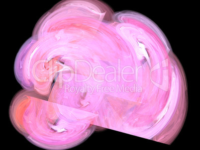image of one Digital Fractal on Black Color image of one Digital Fractal on Black Color
