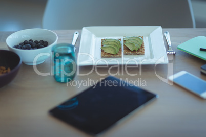 Close up of food on table