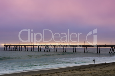 Pacifica Municipal Pier Sunset.