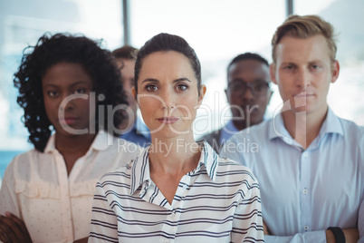 Portrait of business colleagues standing together