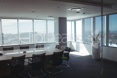 Interior of empty meeting room