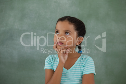 Thoughtful young girl