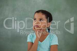 Thoughtful young girl