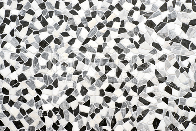 Stone mosaic background texture black and white