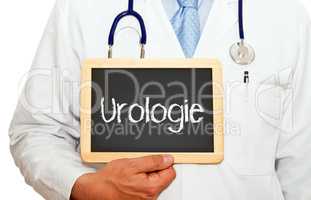 Urologie - Arzt mit Kreidetafel
