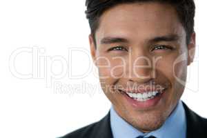 Smiling young businessman