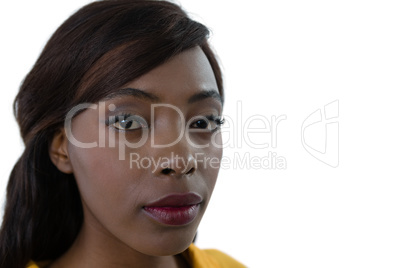 Close up of businesswoman