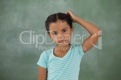 Thoughtful young girl