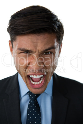 Portrait of frustrated businessman