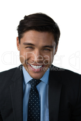 Portrait of cheerful businessman