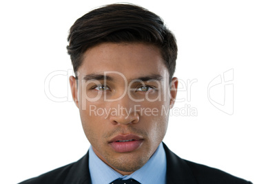 Close up of young businessman