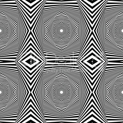 Abstract geometric black and white pattern