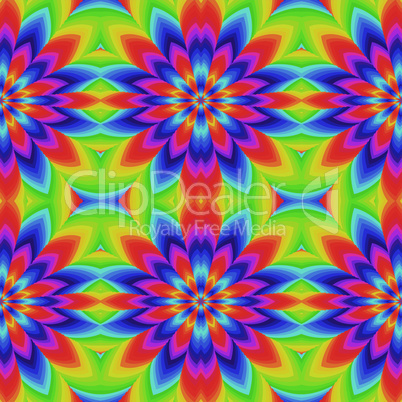 Abstract pattern in spectrum colors