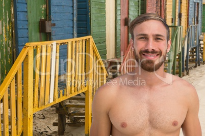 Man at the beach smiling