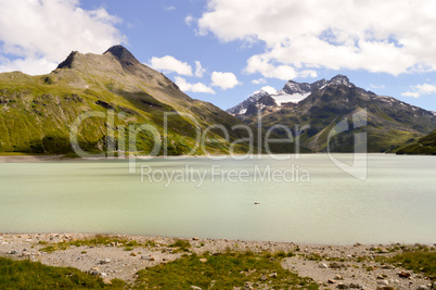 The Silvretta massif with its lake