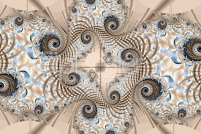 Fractal image : beautiful patterns on bright .background.