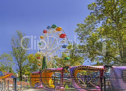 Amusement Park: Ferris wheel and carousel.