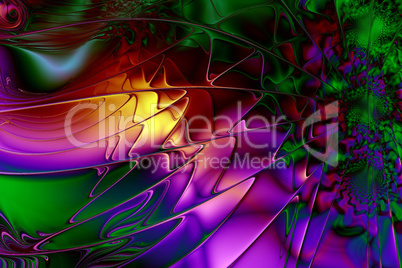 Fractal image: colorful world
