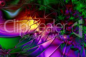 Fractal image: colorful world