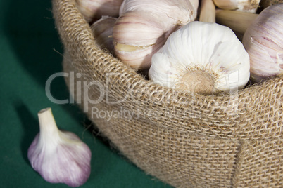 Garlic in a bag