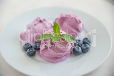 Heidelbeer Eiscreme Heidelbeer Eiscreme