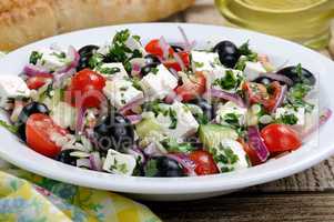 Greek Salad with Orzo