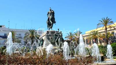 Arenal square, Jerez de la Frontera, beautiful city in Cádiz, Spain
