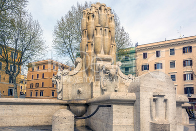 The Fontana delle Anfore (Fountain of the Amphorae) in Rome, Ita