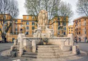 The Fontana delle Anfore (Fountain of the Amphorae) in Rome, Ita